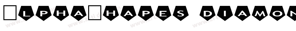 AlphaShapes diamonds字体转换